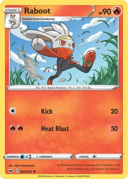 Raboot #033/202 · Pokémon