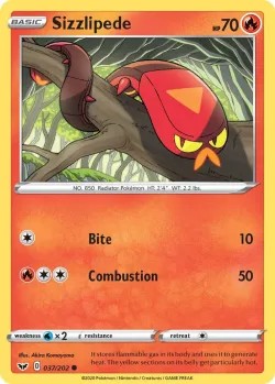 Sizzlipede #037/202 · Pokémon