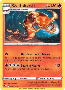 Centiskorch #039/202 · Pokémon