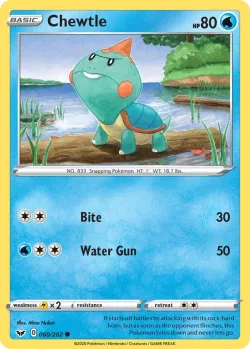 Chewtle #060/202 · Pokémon