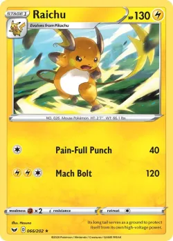 Raichu #066/202 · Pokémon