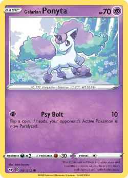 Galarian Ponyta #081/202 · Pokémon