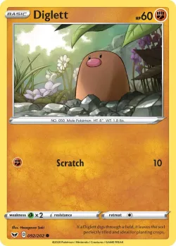 Diglett #092/202 · Pokémon