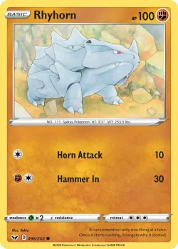 Rhyhorn #096/202 · Pokémon