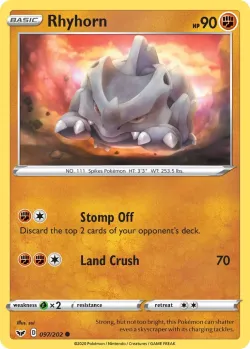Rhyhorn #097/202 · Pokémon