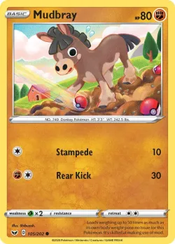 Mudbray #105/202 · Pokémon