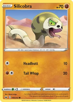 Silicobra #108/202 · Pokémon