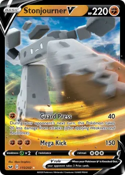 Stonjourner V #115/202 · Pokémon
