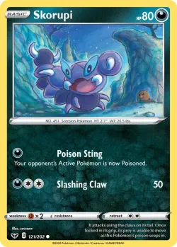 Skorupi #121/202 · Pokémon