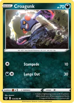 Croagunk #123/202 · Pokémon