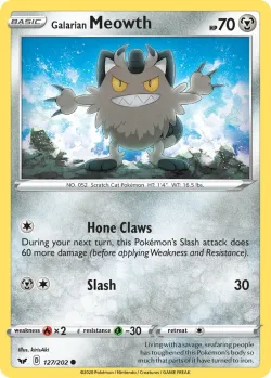 Galarian Meowth #127/202 · Pokémon