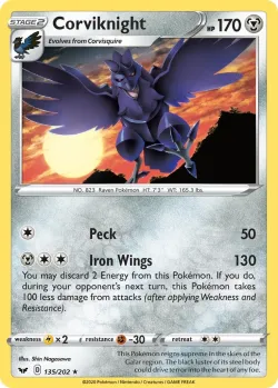 Corviknight #135/202 · Pokémon