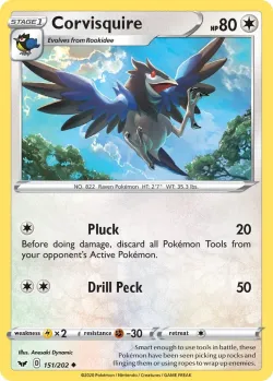 Corvisquire #151/202 · Pokémon