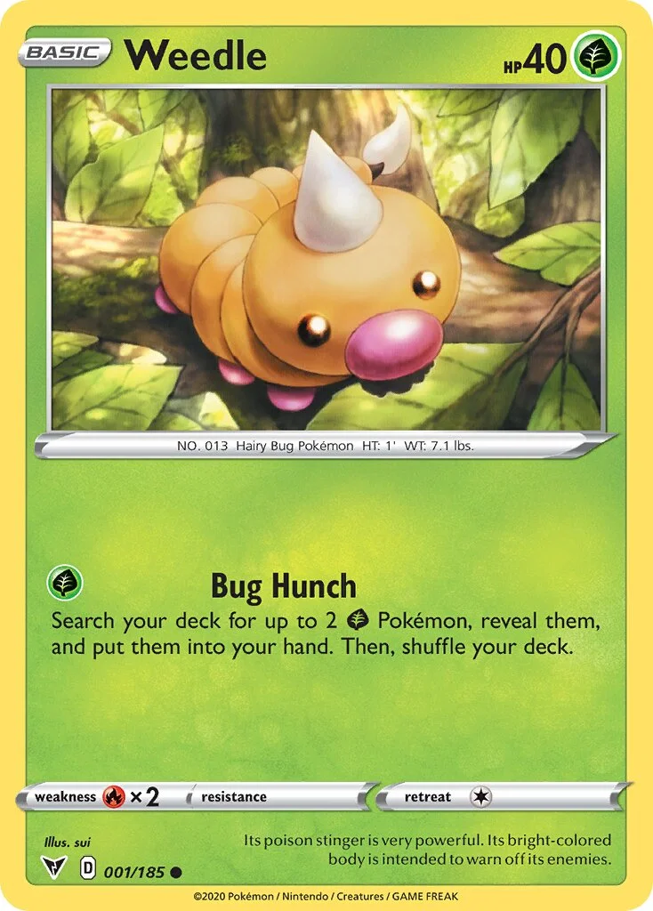 Weedle 「VIV 001/185」「EN」