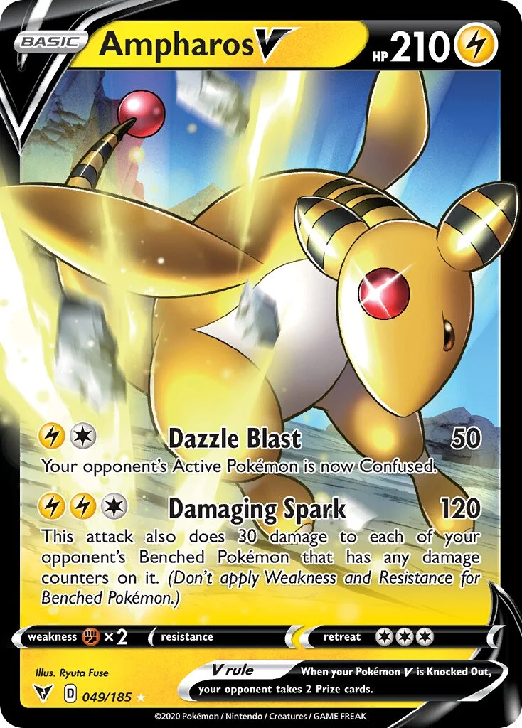 Ampharos V 「VIV 049/185」「EN」