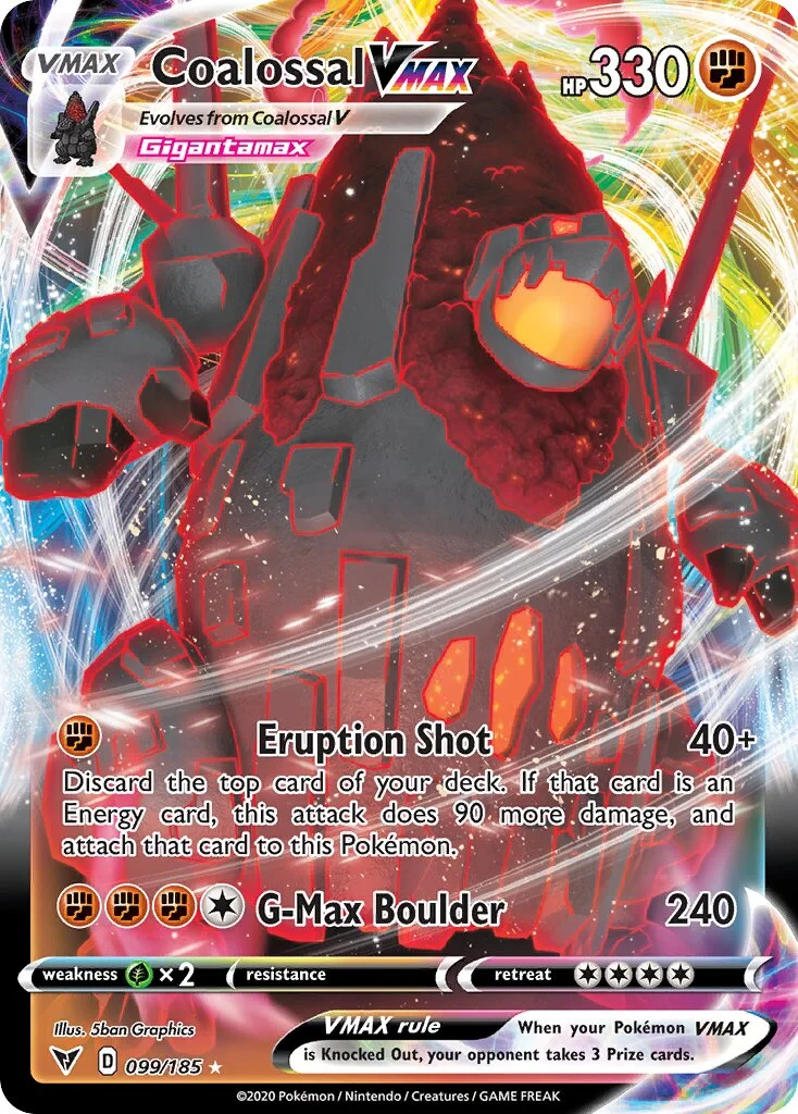Coalossal VMAX 「VIV 099/185」「EN」