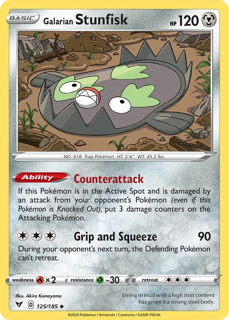 Galarian Stunfisk 「VIV 125/185」「EN」