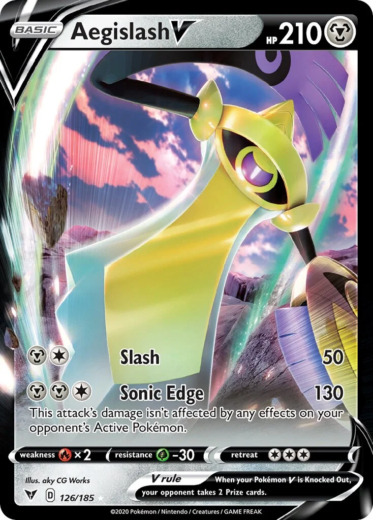 Aegislash V 「VIV 126/185」「EN」