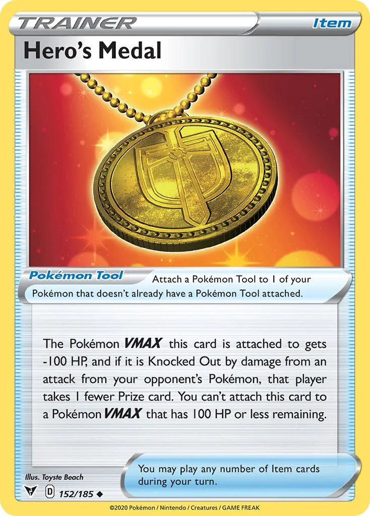 Hero's Medal 「VIV 152/185」「EN」