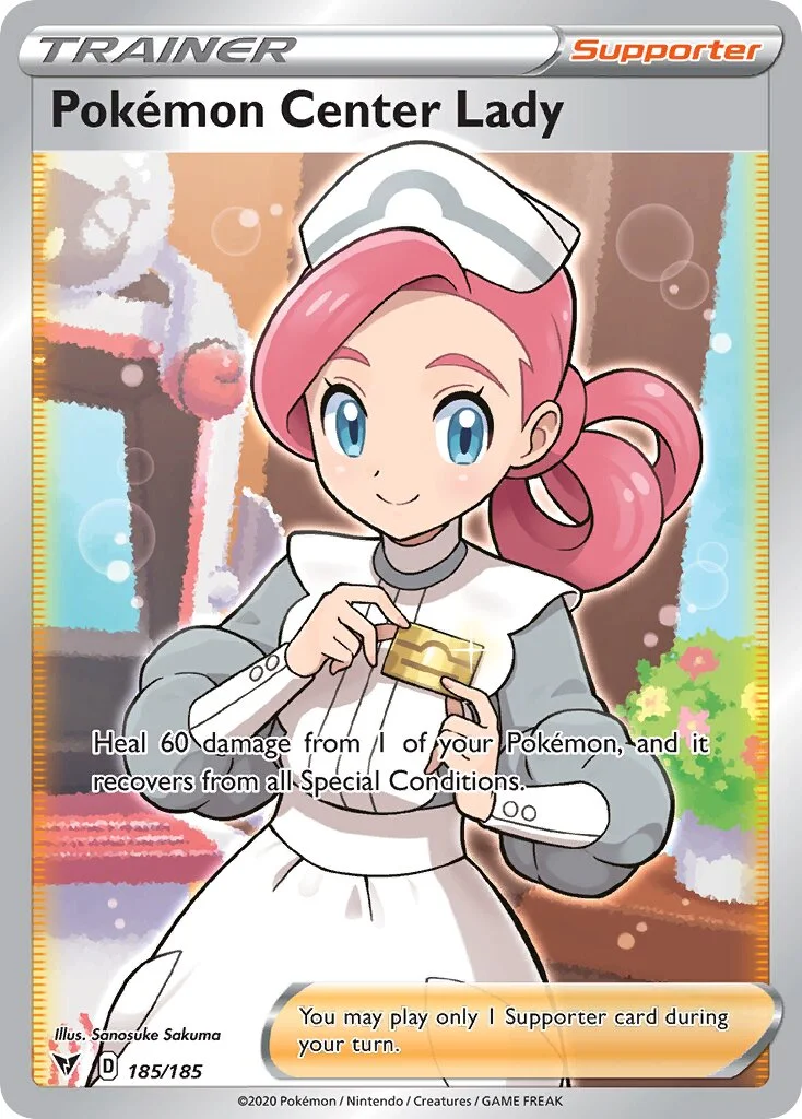 Pokémon Center Lady 「VIV 185/185」「EN」