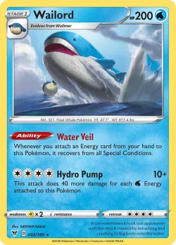 Wailord #032/185 · Pokémon