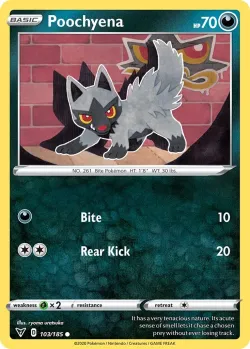 Poochyena #103/185 · Pokémon