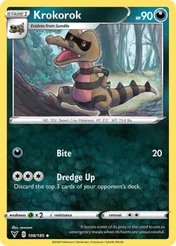 Krokorok #108/185 · Pokémon