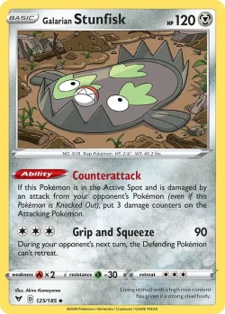 Galarian Stunfisk #125/185 · Pokémon