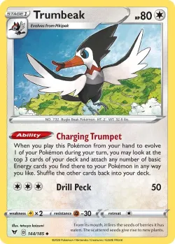 Trumbeak #144/185 · Pokémon