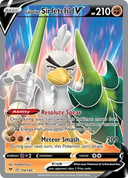 Galarian Sirfetch'd V #174/185 · Pokémon