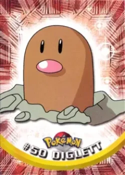 Diglett 「TOPPS_SERIES_1 50」「EN」