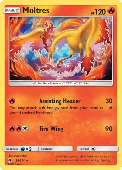Moltres 「BATTLE_ACADEMY_2020_CHARIZARD 38/214」「EN」