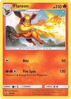 Flareon 「BATTLE_ACADEMY_2020_CHARIZARD SM186」「EN」