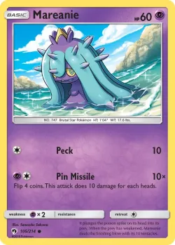 Mareanie 「BATTLE_ACADEMY_2020_MEWTWO 105/214」「EN」