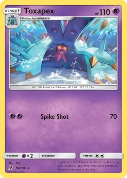 Toxapex 「BATTLE_ACADEMY_2020_MEWTWO 97/236」「EN」