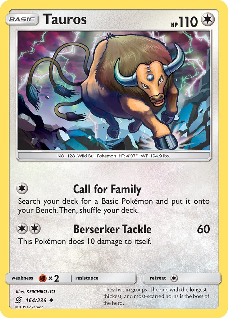 Tauros 「BATTLE_ACADEMY_2020_PIKACHU 164/236」「EN」
