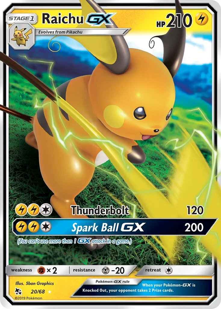 Raichu-GX 「BATTLE_ACADEMY_2020_PIKACHU 20/68」「EN」