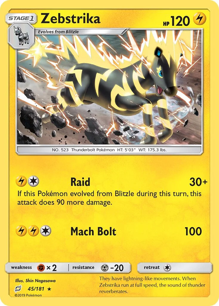 Zebstrika 「BATTLE_ACADEMY_2020_PIKACHU 45/181」「EN」