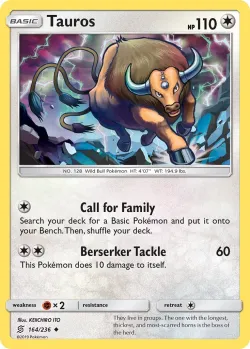 Tauros 「BATTLE_ACADEMY_2020_PIKACHU 164/236」「EN」