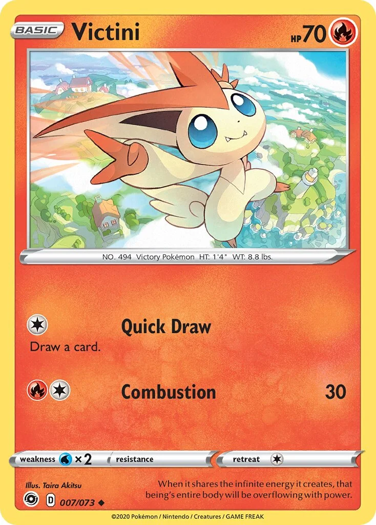 Victini 「BATTLE_ACADEMY_2022_CINDERACE 007/073」「EN」