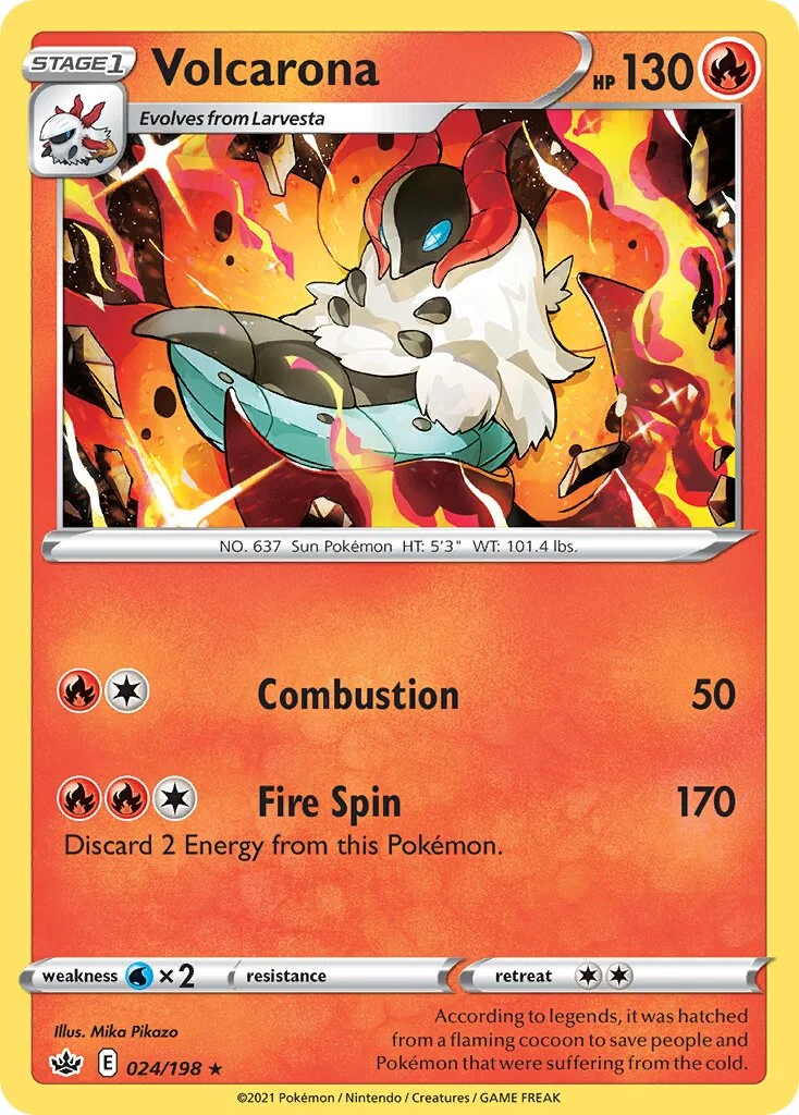 Volcarona 「BATTLE_ACADEMY_2022_CINDERACE 024/198」「EN」
