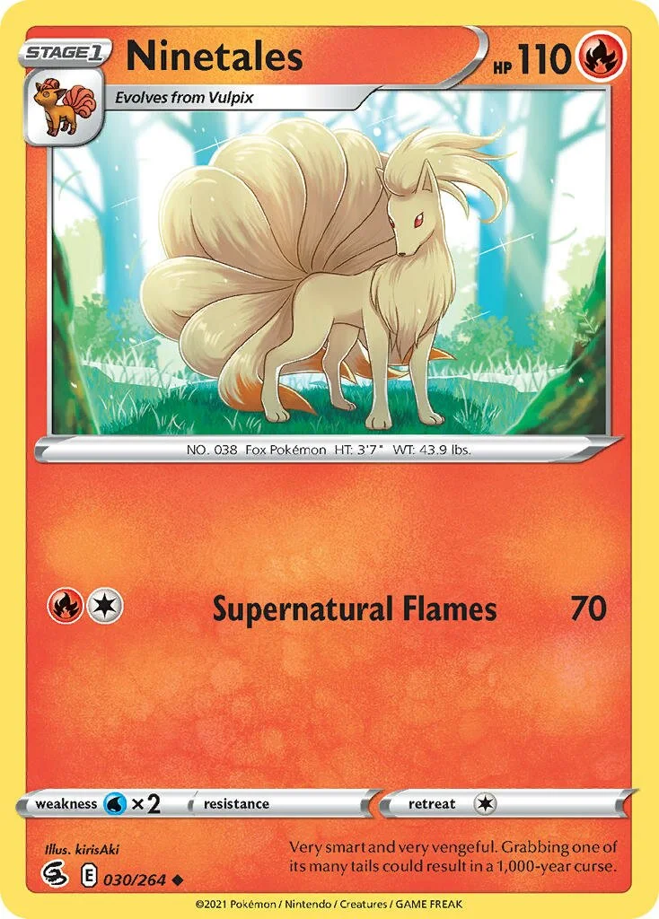 Ninetales 「BATTLE_ACADEMY_2022_CINDERACE 030/264」「EN」