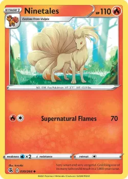Ninetales 「BATTLE_ACADEMY_2022_CINDERACE 030/264」「EN」