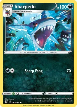 Sharpedo 「BATTLE_ACADEMY_2022_EEVEE 163/264」「EN」