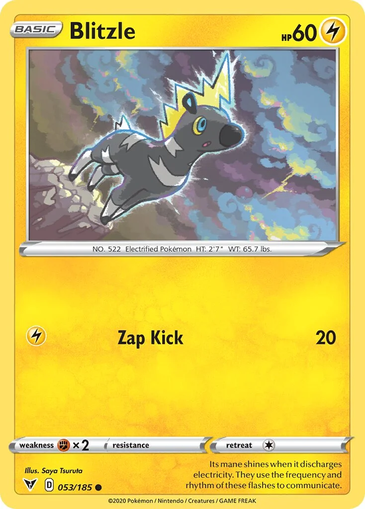 Blitzle 「BATTLE_ACADEMY_2022_PIKACHU 053/185」「EN」