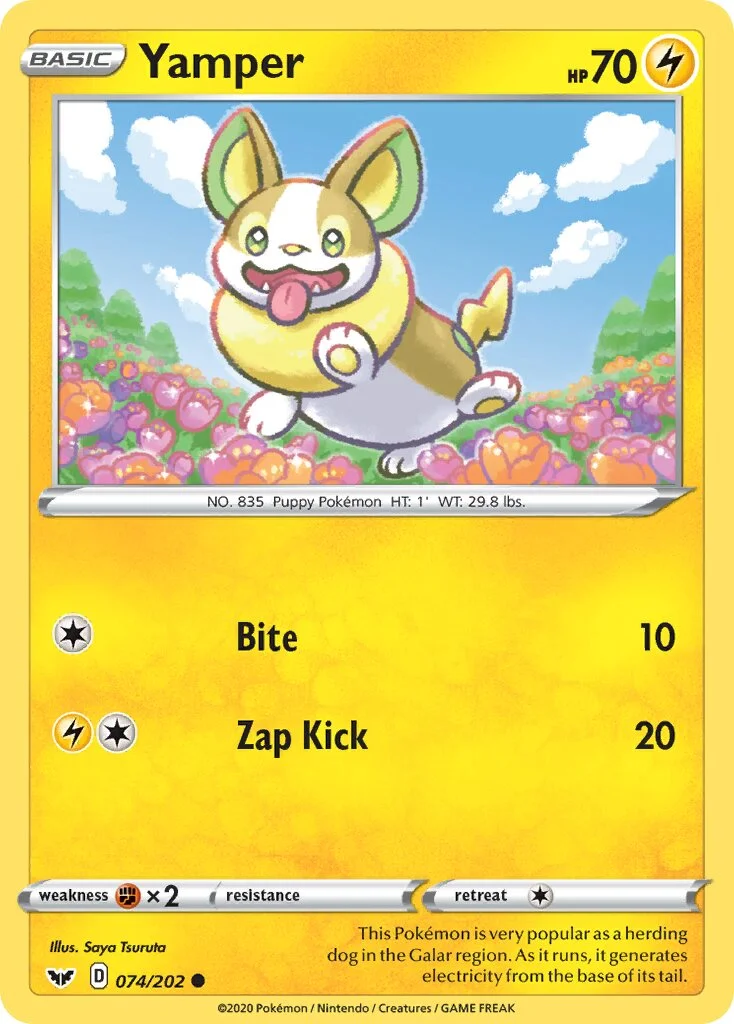 Yamper 「BATTLE_ACADEMY_2022_PIKACHU 074/202」「EN」