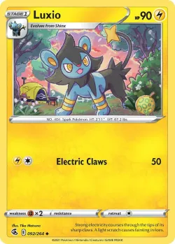 Luxio 「BATTLE_ACADEMY_2022_PIKACHU 092/264」「EN」