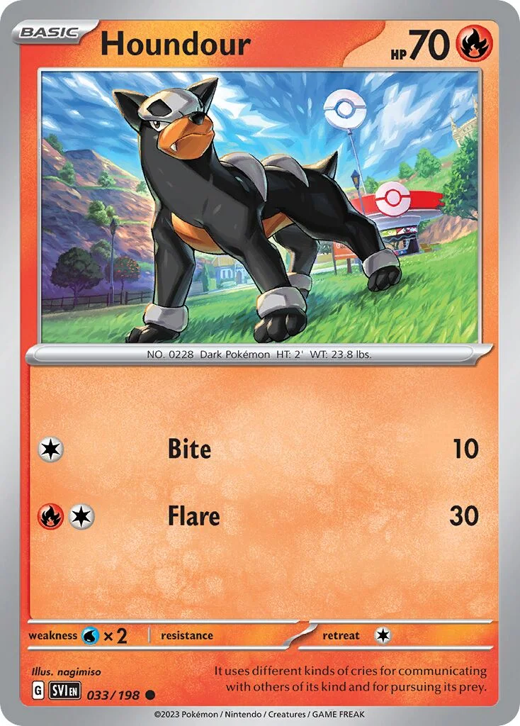 Houndour 「BATTLE_ACADEMY_2024_ARMAROUGE 033/198」「EN」