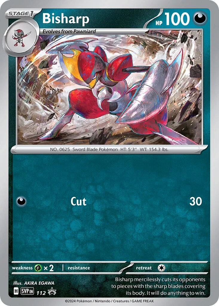 Bisharp 「BATTLE_ACADEMY_2024_DARKRAI 112」「EN」