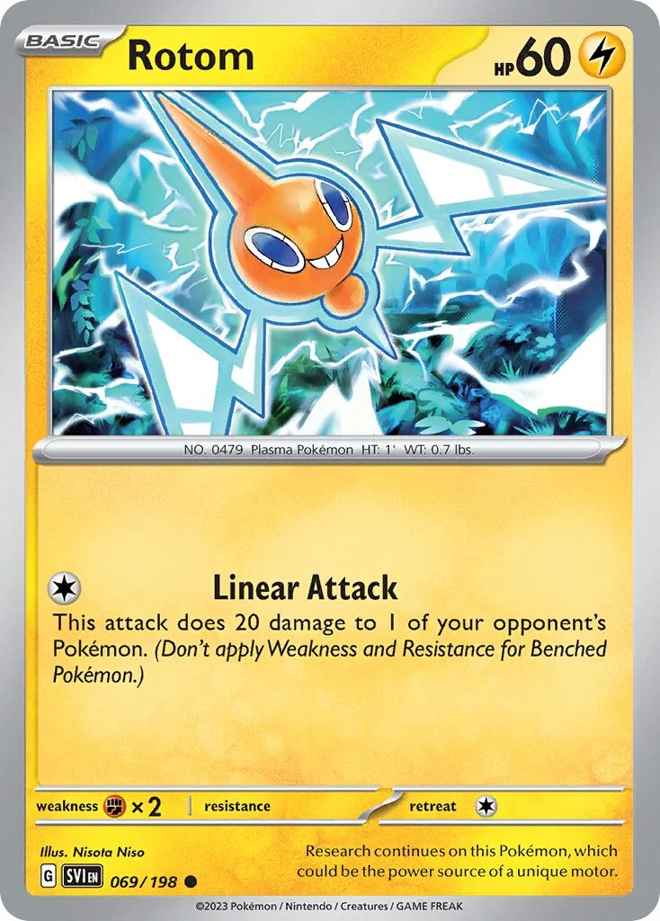 Rotom 「BATTLE_ACADEMY_2024_PIKACHU 069/198」「EN」